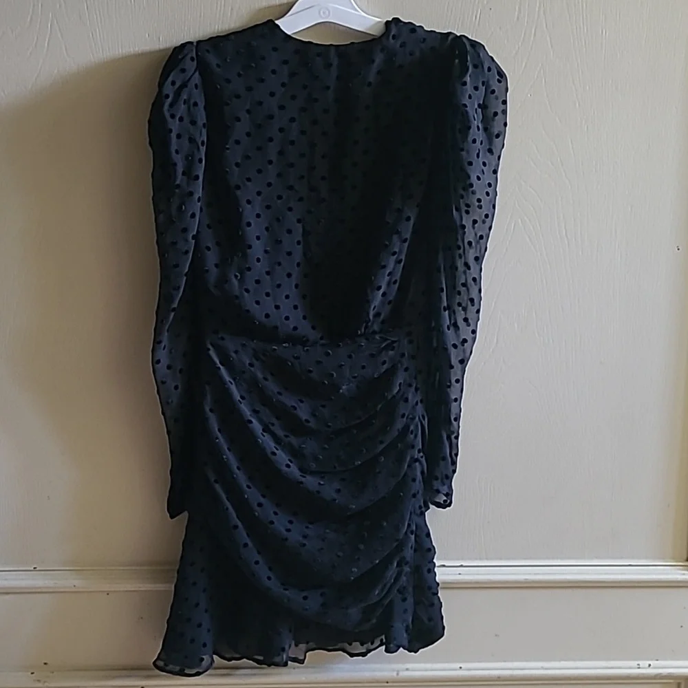 IRO Callagan Asymmetrical Ruffle Mini Dress Sz 34 US 2 - Picture 5 of 10